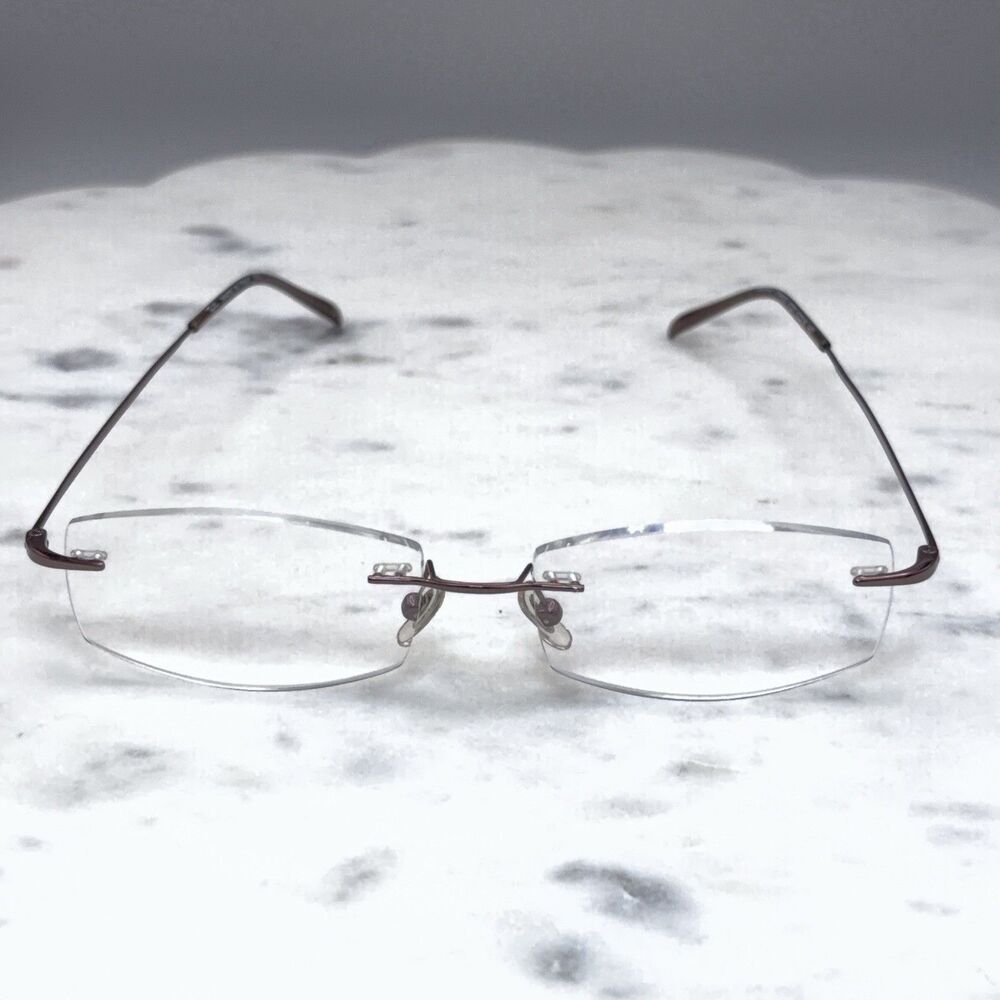 Ray-Ban RB 8549 TITANIO 1020 Titanium Rimless Eyeglasses Frames Only 52-18-140
